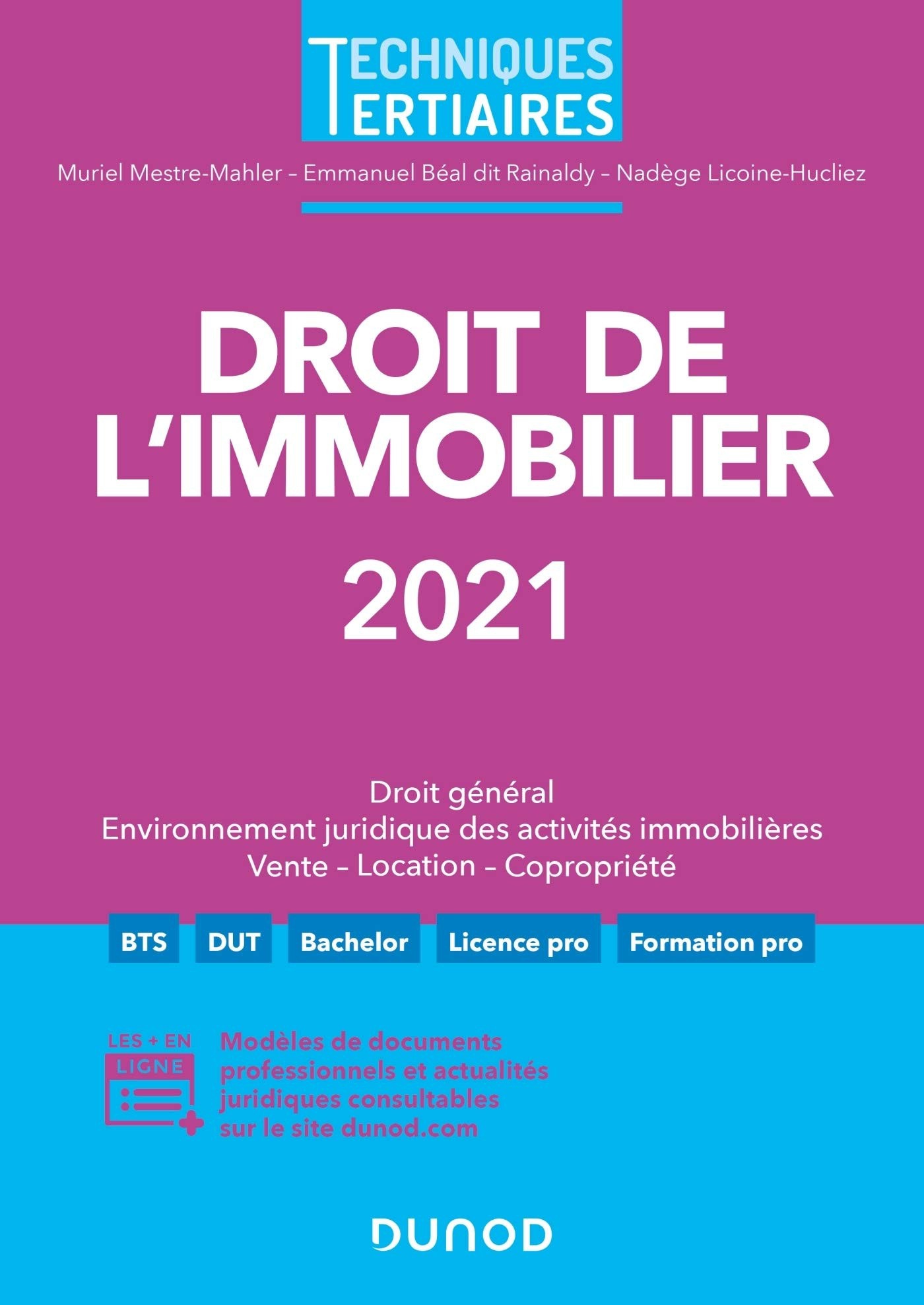 Droit de l'immobilier 2021